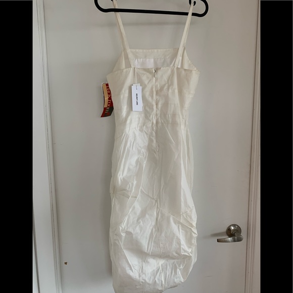 Silk Helmut Lang Dress with rouched hem! New! - Picture 2 of 6